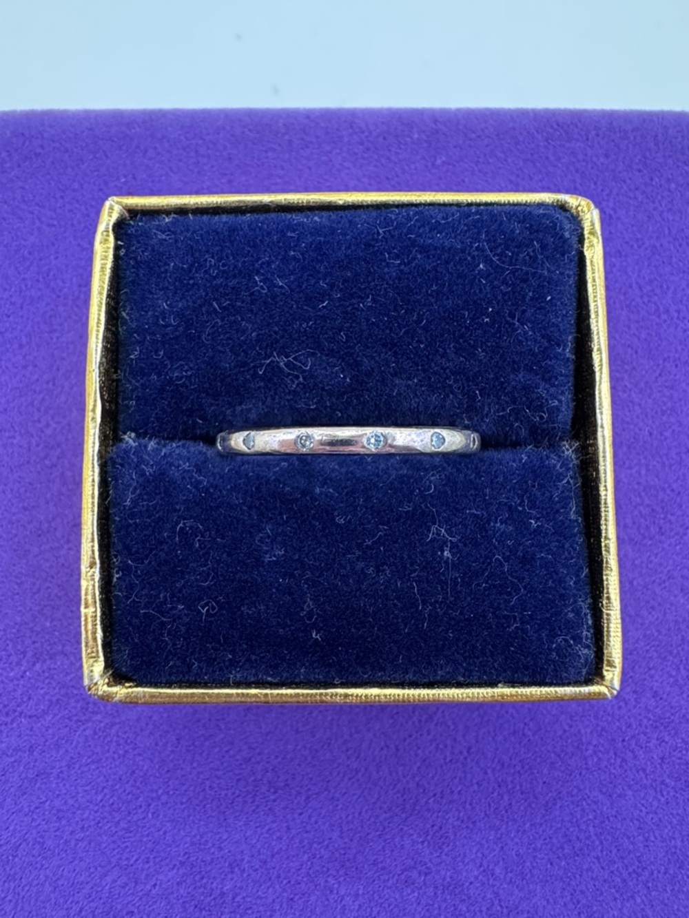 💛 Pandora Rose Gold Plated 925 Simple Sparkling Eternity Band
